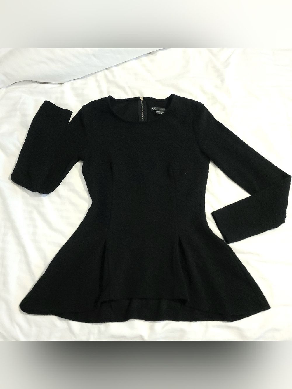 🍒VINTAGE🍒Armani Exchange Black Peplum Top